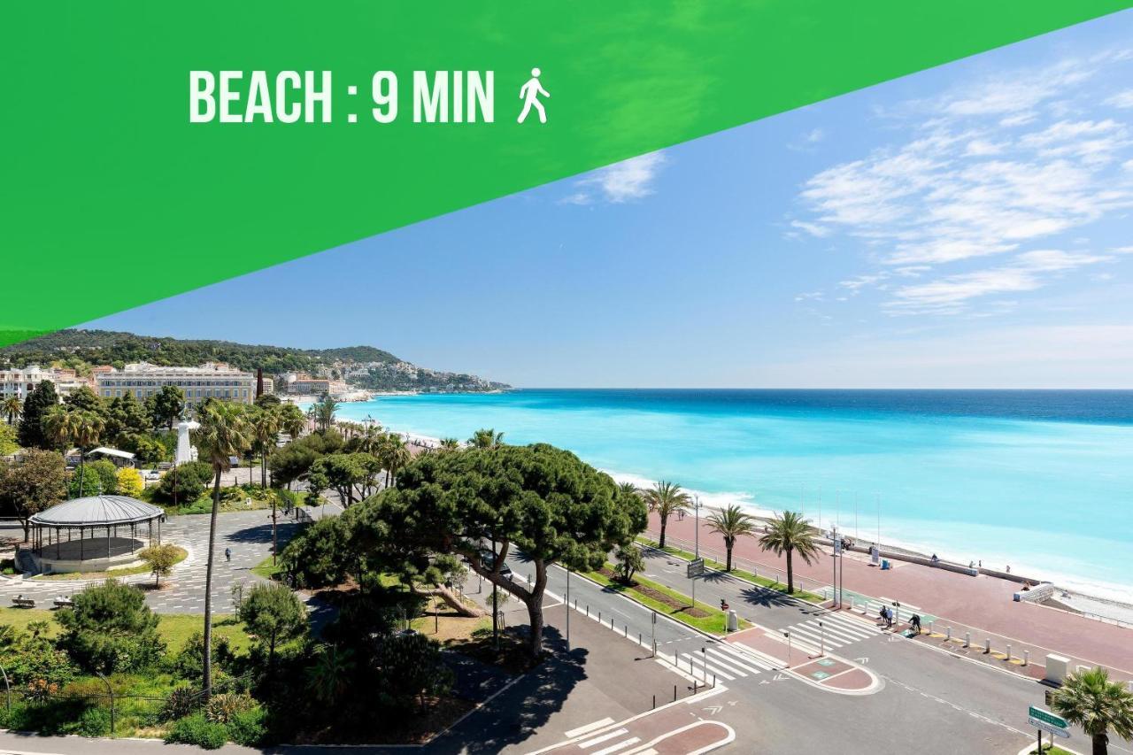 Center - Balcony Quiet - Air Conditioner - Kitchen - Wifi - Tram Nizza Exterior foto