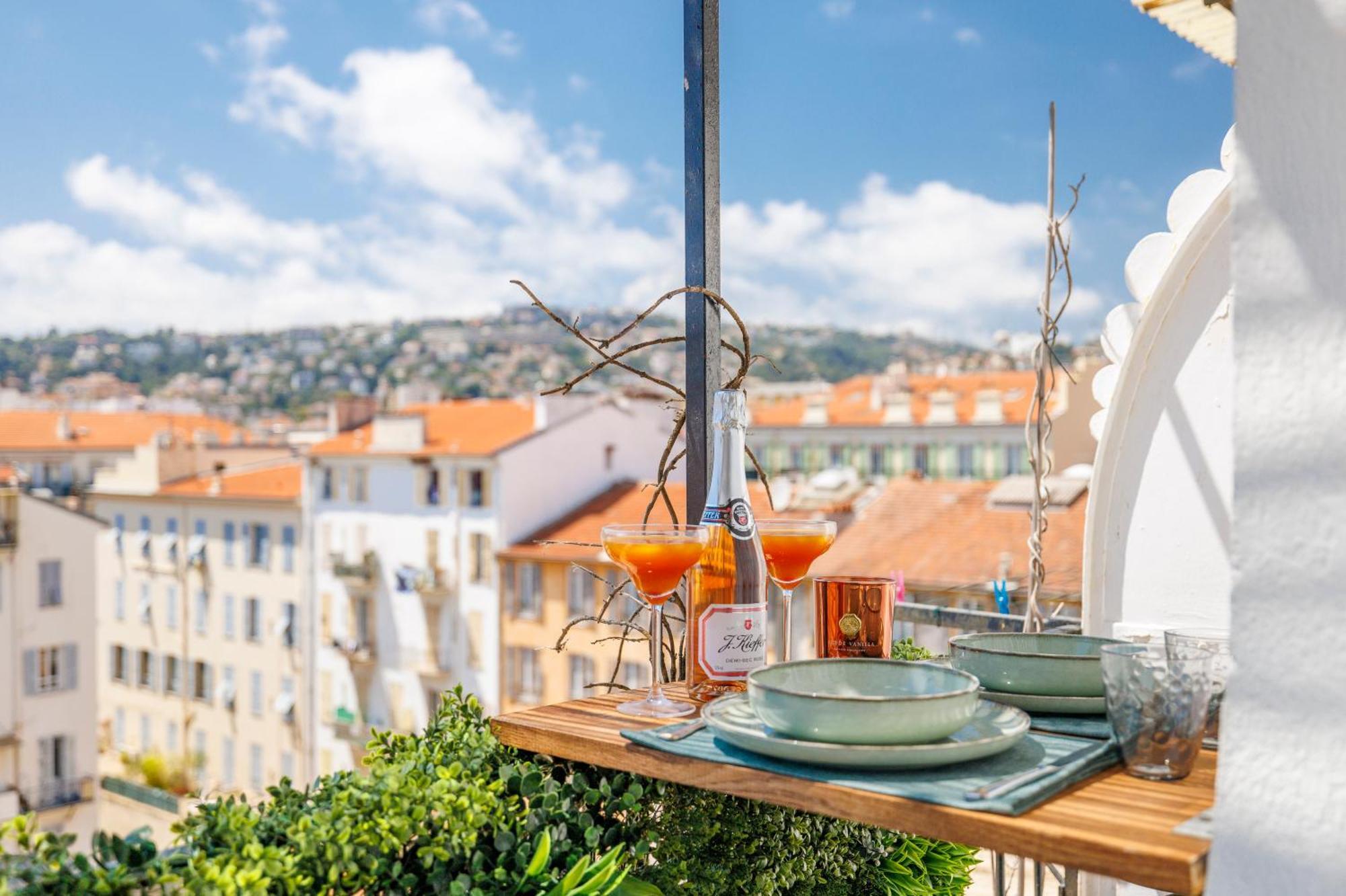 Center - Balcony Quiet - Air Conditioner - Kitchen - Wifi - Tram Nizza Exterior foto